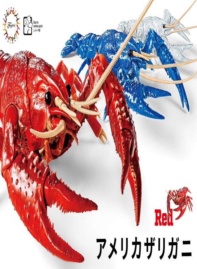 Fujimi Jiyuu Kenkyuu Series No.24 Living Things Swamp Crayfish (Red) Plastic Model - Image 2
